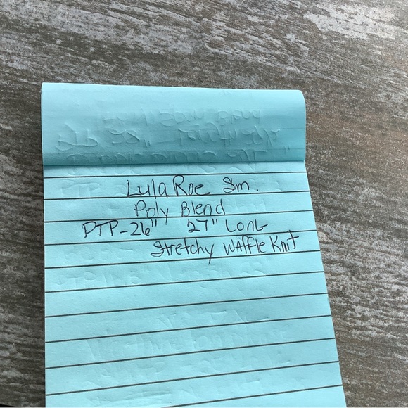 EUC, Lu LaRoe, Cowl Neck, split front, waffle knit top. Oversized Small - Picture 7 of 8